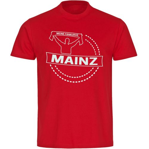 4068859140472 - multifanshop Herren T-Shirt - Mainz - Meine Fankurve - Druck weiß - Männer 4068859140472 - multifanshop Herren T-Shirt - Mainz - Meine Fankurve - Druck weiß - Männer