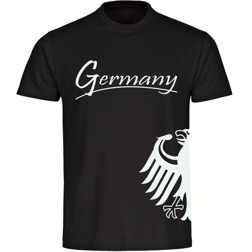 4068859345907 - multifanshop Herren T-Shirt - Germany - Adler seitlich - Druck weiß - Männer 4068859345907 - multifanshop Herren T-Shirt - Germany - Adler seitlich - Druck weiß - Männer