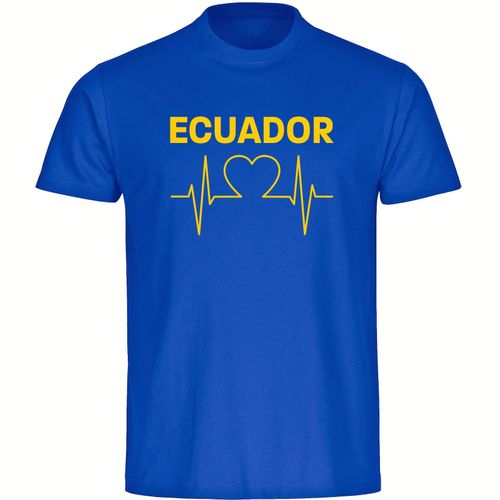 4068859292577 - multifanshop Herren T-Shirt - Ecuador - Herzschlag - Druck gelb - Männer 4068859292577 - multifanshop Herren T-Shirt - Ecuador - Herzschlag - Druck gelb - Männer