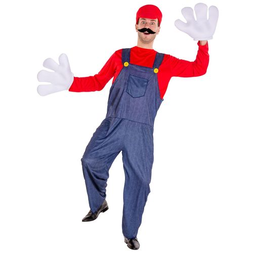 4260473668169 - tectake® Herrenkostüm super Klempner Mario