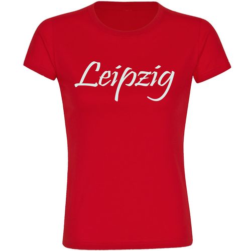 4068859160234 - multifanshop Damen T-Shirt - Leipzig - Schriftzug - Druck weiß - Frauen 4068859160234 - multifanshop Damen T-Shirt - Leipzig - Schriftzug - Druck weiß - Frauen