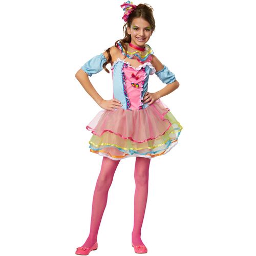 4260552089984 - tectake® Mädchenkostüm Neon Regenbogen Girl