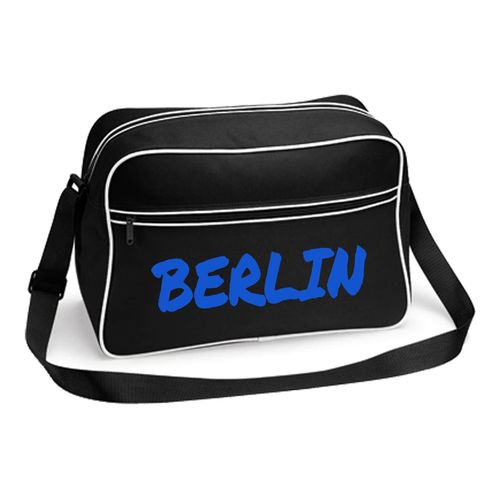 4068859496531 - multifanshop Retrotasche - Berlin blau - Textmarker - Druck blau - Tasche 4068859496531 - multifanshop Retrotasche - Berlin blau - Textmarker - Druck blau - Tasche