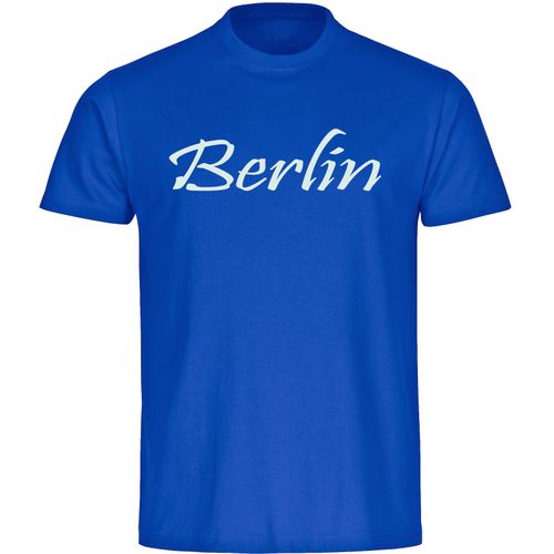 4068859064983 - multifanshop Kinder T-Shirt - Berlin blau - Schriftzug - Druck weiß - Kind