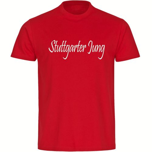 4068859155957 - multifanshop Herren T-Shirt - Stuttgart - Stuttgarter Jung - Druck weiß - Männer 4068859155957 - multifanshop Herren T-Shirt - Stuttgart - Stuttgarter Jung - Druck weiß - Männer
