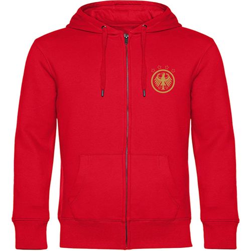 4068859409388 - multifanshop Kapuzen Sweatshirt Jacke - Deutschland - Adler Retro Gold - Druck gold metallic - Sweat 4068859409388 - multifanshop Kapuzen Sweatshirt Jacke - Deutschland - Adler Retro Gold - Druck gold metallic - Sweat