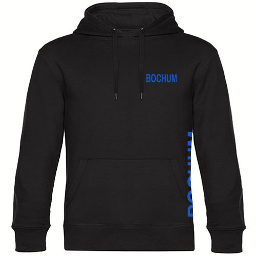 4068859016227 - multifanshop Kapuzen Sweatshirt - Bochum - Brust & Seite - Druck blau - Hoodie
