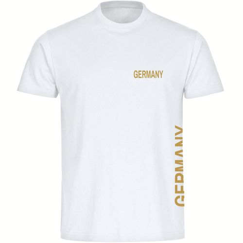 4068859342517 - multifanshop Herren T-Shirt - Germany - Brust & Seite Gold - Druck gold metallic - Männer 4068859342517 - multifanshop Herren T-Shirt - Germany - Brust & Seite Gold - Druck gold metallic - Männer