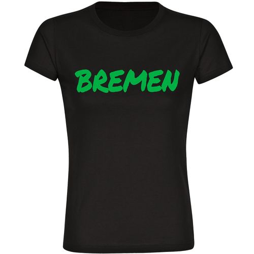 4068859504342 - multifanshop Damen T-Shirt - Bremen - Textmarker - Druck grün - Frauen