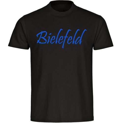 4068859065362 - multifanshop Kinder T-Shirt - Bielefeld - Schriftzug - Druck blau - Kind