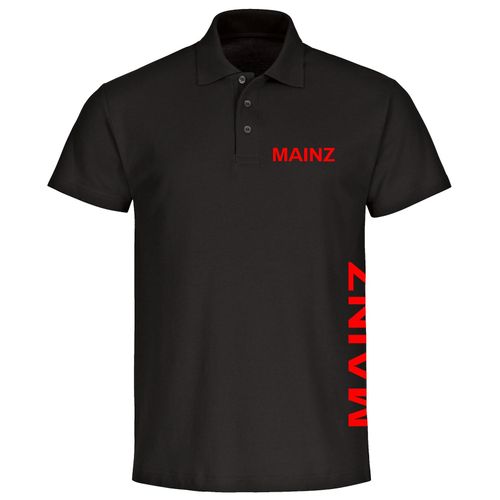 4068859084219 - multifanshop Poloshirt - Mainz - Brust & Seite - Druck rot - Polo 4068859084219 - multifanshop Poloshirt - Mainz - Brust & Seite - Druck rot - Polo