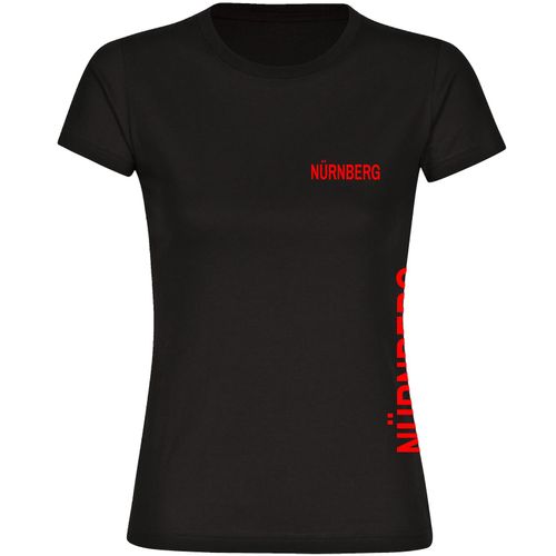 4068859086329 - multifanshop Damen T-Shirt - Nürnberg - Brust & Seite - Druck rot - Frauen 4068859086329 - multifanshop Damen T-Shirt - Nürnberg - Brust & Seite - Druck rot - Frauen
