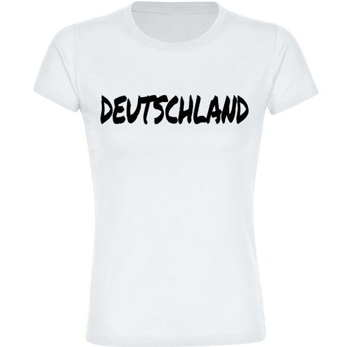 4068859408275 - multifanshop Damen T-Shirt - Deutschland - Textmarker - Druck schwarz - Frauen