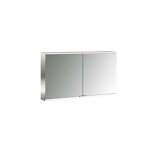 4018445141482 - Emco prime Aufputz-Lichtspiegelschrank 949706246 1200x700mm 2-türig aluminium spiegel