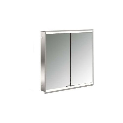 4018445141666 - Emco prime Unterputz-Lichtspiegelschrank 949706233 600x730mm 2-türig aluminium spiegel 4018445141666 - Emco prime Unterputz-Lichtspiegelschrank 949706233 600x730mm 2-türig aluminium spiegel