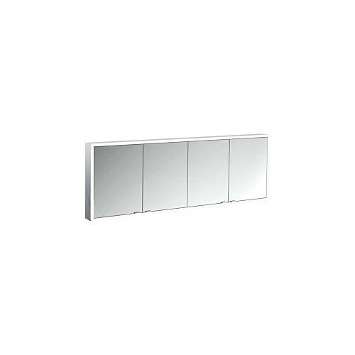 4018445145183 - Emco prime Aufputz-Lichtspiegelschrank 949706289 2000x730mm 4-türig aluminium spiegel