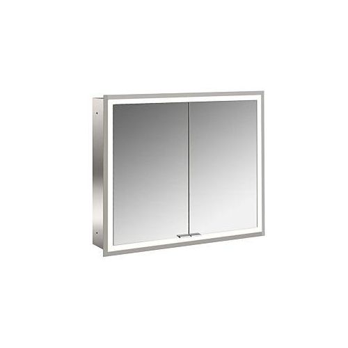 4018445141024 - Emco prime Unterputz-Lichtspiegelschrank 949706272 800x730mm 2-türig aluminium spiegel 4018445141024 - Emco prime Unterputz-Lichtspiegelschrank 949706272 800x730mm 2-türig aluminium spiegel