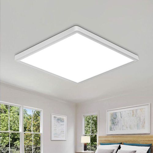 0699901614920 - Goeco - Moderne LED-Deckenleuchte 24 w 2700 lm quadratische Deckenleuchte 30 x 25 cm IP45 wasserdichte Badezimmer-Deckenleuchte Kaltweiß 6500