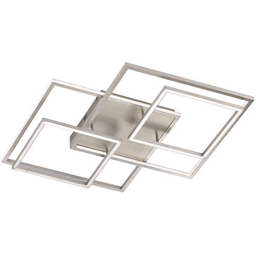 4003474382746 - Wofi - led Deckenleuchte dimmbar Designleuchte Modern silber Deckenlampe Wohnzimmer Metall 62W 5300Lm warmweiß l 715 cm