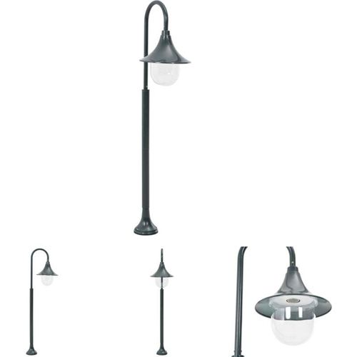 8721031333210 - Fuhuida Trading - The Living Store Garten-Pollerleuchte E27 120 cm Aluminium Dunkelgrün - Außenbeleuchtung - Grün