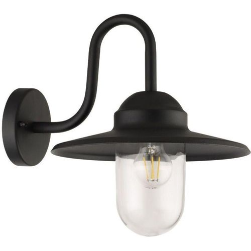 3700710836605 - Arum Lighting - barnabe Außenwandleuchte Schwanenhals E27 Schwarz IP44