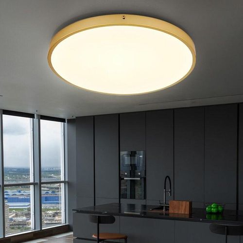 9007371479573 - Led Deckenleuchte Wohnzimmerlampe Deckenlampe Esszimmerleuchte Flurlampe Metall Kunststoff messingfarben Abstrahlwinkel 30W 2700lm 3000K warmweiß 9007371479573 - Led Deckenleuchte Wohnzimmerlampe Deckenlampe Esszimmerleuchte Flurlampe Metall Kunststoff messingfarben Abstrahlwinkel 30W 2700lm 3000K warmweiß