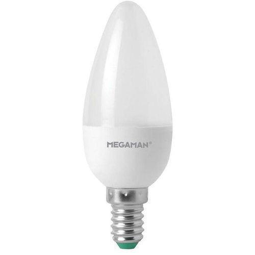 4020856210428 - LED-Kerzenlampe E14 B35 35W a+ 2800K ac wws 250lm opal 330° Ø35x107mm 220-240V MM21042 - weiß - Megaman