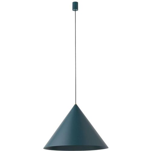 4255596667007 - Licht-erlebnisse - Hängelampe Metall GU10 rund ø 50 cm h max 130 cm Grün Retro Design Pendelleuchte