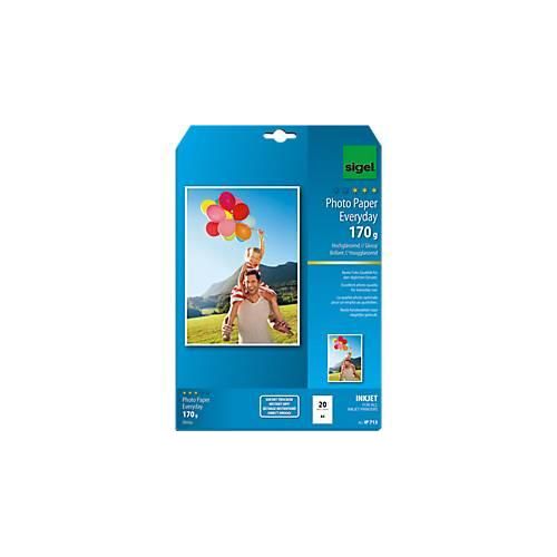 4004360998829 - Fotopapier Everyday IP 713 A4 für Inkjet 170g weiß hochglänzend einseitig bedruckbar 4004360998829 20 Blatt