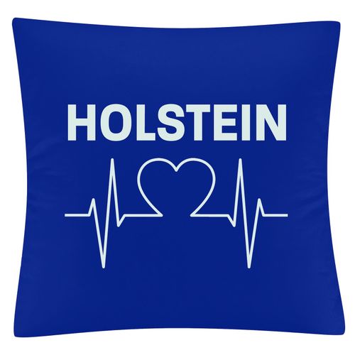 4068859404802 - multifanshop Kissenbezug - Holstein - Herzschlag - Druck weiß - Kissen 4068859404802 - multifanshop Kissenbezug - Holstein - Herzschlag - Druck weiß - Kissen