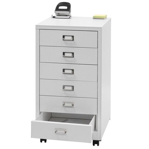 4057651801612 - Rollcontainer MCW-L49 Schubladenschrank Stahlschrank Aktenschrank Metall 75x40x41cm 6 Schubladen ~ weiß 4057651801612 - Rollcontainer MCW-L49 Schubladenschrank Stahlschrank Aktenschrank Metall 75x40x41cm 6 Schubladen ~ weiß