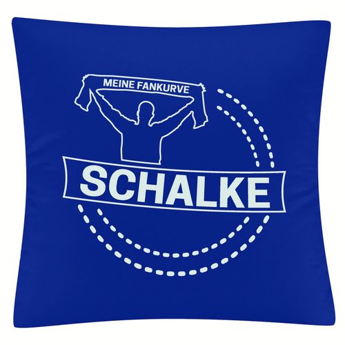 4068859006389 - multifanshop Kissenbezug - Schalke - Meine Fankurve - Druck weiß - Kissen 4068859006389 - multifanshop Kissenbezug - Schalke - Meine Fankurve - Druck weiß - Kissen