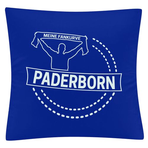 4068859056872 - multifanshop Kissenbezug - Paderborn - Meine Fankurve - Druck weiß - Kissen