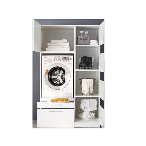 4262376918679 - Clara Waschmaschinenumbauschrank - Einzelmaschinenschrank + 1 Seitenschrank - Wäscheschrank 4262376918679 - Clara Waschmaschinenumbauschrank - Einzelmaschinenschrank + 1 Seitenschrank - Wäscheschrank