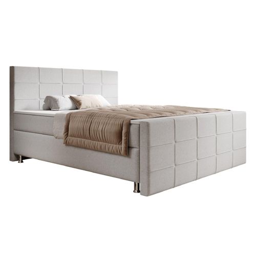 4065307005680 - Boxspringbett Florenz 180x200cm versch Farben - Silbergrau 4065307005680 - Boxspringbett Florenz 180x200cm versch Farben - Silbergrau