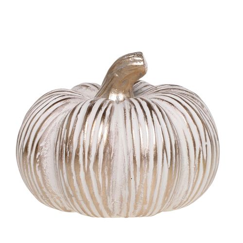 5712750385782 - Chic Antique Kürbis mit Gold H125 D16 cm 5712750385782 - Chic Antique Kürbis mit Gold H125 D16 cm