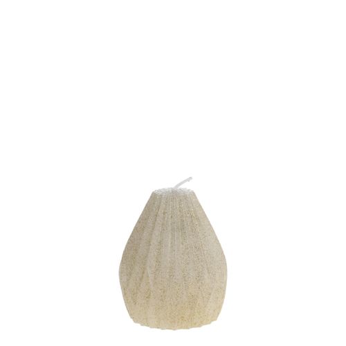 5712750377244 - Chic Antique Stumpenkerze Diamant mit Glitzer H9 Ø8 cm creme 5712750377244 - Chic Antique Stumpenkerze Diamant mit Glitzer H9 Ø8 cm creme