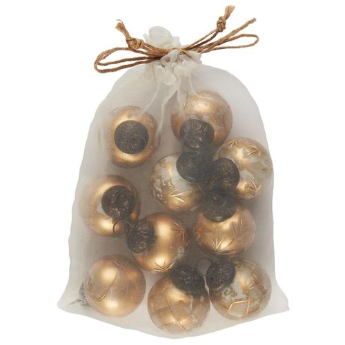 5709898366766 - Weihnachtskugel 10er-Set Höhe 37 Ø 33 cm Gold