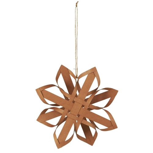 5709898366674 - Winterlicher Dekostern Stella Ø 30 cm Braun 5709898366674 - Winterlicher Dekostern Stella Ø 30 cm Braun