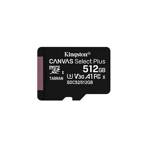 0740617299250 - KINGSTON SDCS2 512GBSP - MicroSDXC-Speicherkarte 512GB Canvas Select Plus (SDCS2 512GBSP) 0740617299250 - KINGSTON SDCS2 512GBSP - MicroSDXC-Speicherkarte 512GB Canvas Select Plus (SDCS2 512GBSP)