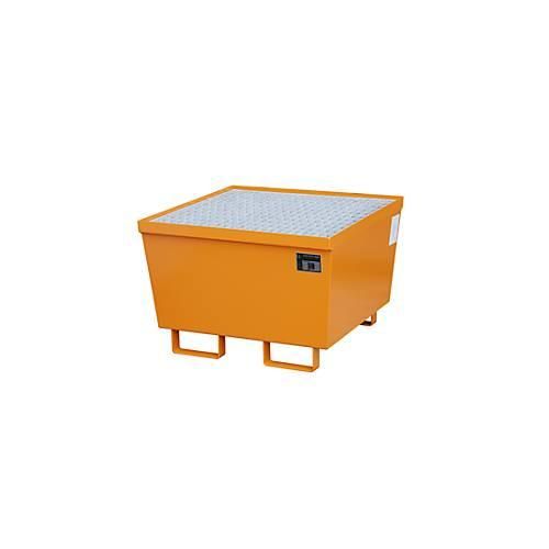 4052462016965 - eurokraft pro Stahl-Auffangwanne LxBxH 800 x 800 x 545 mm lackiert orange RAL 2000 mit Gitterrost 4052462016965 - eurokraft pro Stahl-Auffangwanne LxBxH 800 x 800 x 545 mm lackiert orange RAL 2000 mit Gitterrost