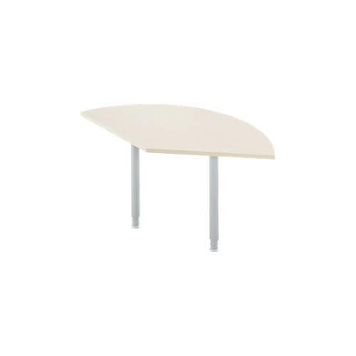 4250510819654 - Ansatztisch 135° B 800 x T 800 mm Ahorn weißalu