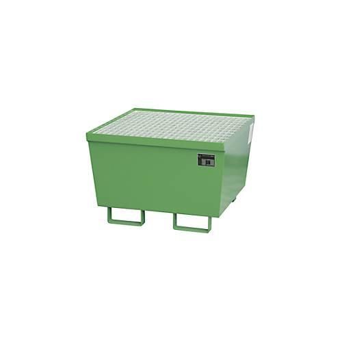 4052462047082 - eurokraft pro Stahl-Auffangwanne LxBxH 800 x 800 x 545 mm lackiert grün RAL 6011 mit Gitterrost 4052462047082 - eurokraft pro Stahl-Auffangwanne LxBxH 800 x 800 x 545 mm lackiert grün RAL 6011 mit Gitterrost