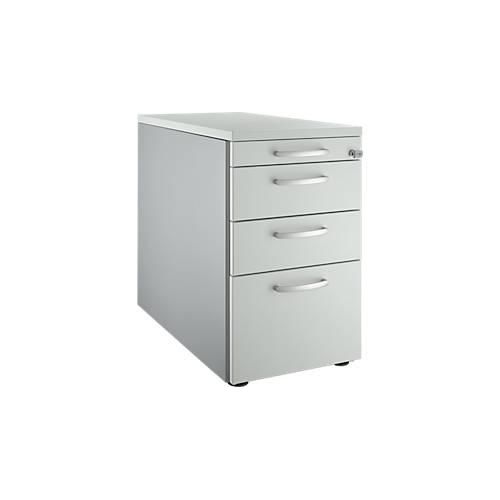 4052941510014 - Genius Standcontainer 1336 mit Griff rund B 435 x H 717 mm weißalu lichtgrau lichtgrau 4052941510014 - Genius Standcontainer 1336 mit Griff rund B 435 x H 717 mm weißalu lichtgrau lichtgrau