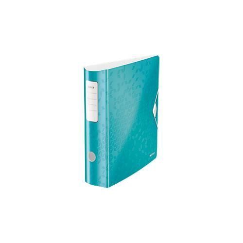4002432559855 - LEITZ® Ordner Active WOW DIN A4 Rückenbreite 82 mm 5 Stück eisblau