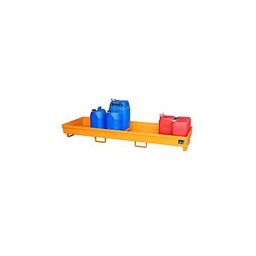 4052462017511 - eurokraft pro Stahl-Auffangwanne mit Randprofilierung LxBxH 2400 x 800 x 285 mm ohne Rost orange RAL 2000 4052462017511 - eurokraft pro Stahl-Auffangwanne mit Randprofilierung LxBxH 2400 x 800 x 285 mm ohne Rost orange RAL 2000