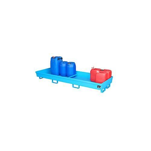 4052462036864 - eurokraft pro Stahl-Auffangwanne mit Randprofilierung LxBxH 2400 x 800 x 285 mm ohne Rost blau RAL 5012 4052462036864 - eurokraft pro Stahl-Auffangwanne mit Randprofilierung LxBxH 2400 x 800 x 285 mm ohne Rost blau RAL 5012