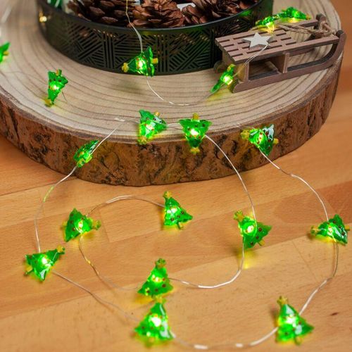 4251911768534 - Lindby - LED-Lichterkette Motje Weihnachtsbäume 320 cm IP20 - Grün