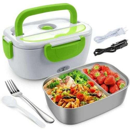 9022090396703 - Elektrischer Speisenwärmer für Auto und Heimbüro Edelstahl-Elektroauto-Lunchbox für Reisen elektrischer Speisenwärmer 15 l Warmhaltebehälter mit