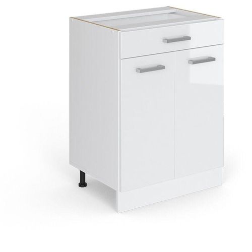 4066731369225 - Unterschrank R-Line Weiß Hochglanz 60 cm mit Schubladen ohne Arbeitsplatte Vicco 4066731369225 - Unterschrank R-Line Weiß Hochglanz 60 cm mit Schubladen ohne Arbeitsplatte Vicco